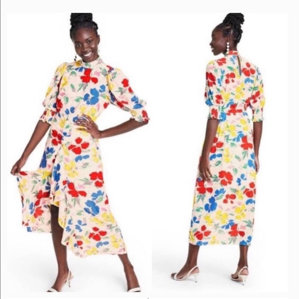RIXO‎ Floral Print Maxi Dress